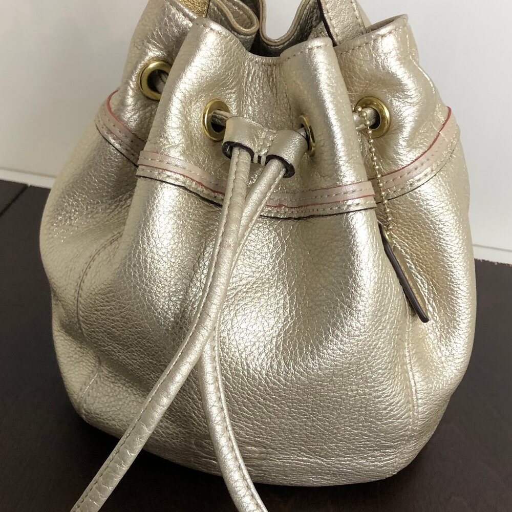 Coach Vintage Audrey Leather Drawstring Bucket Bag RARE - Picture 11 of 11